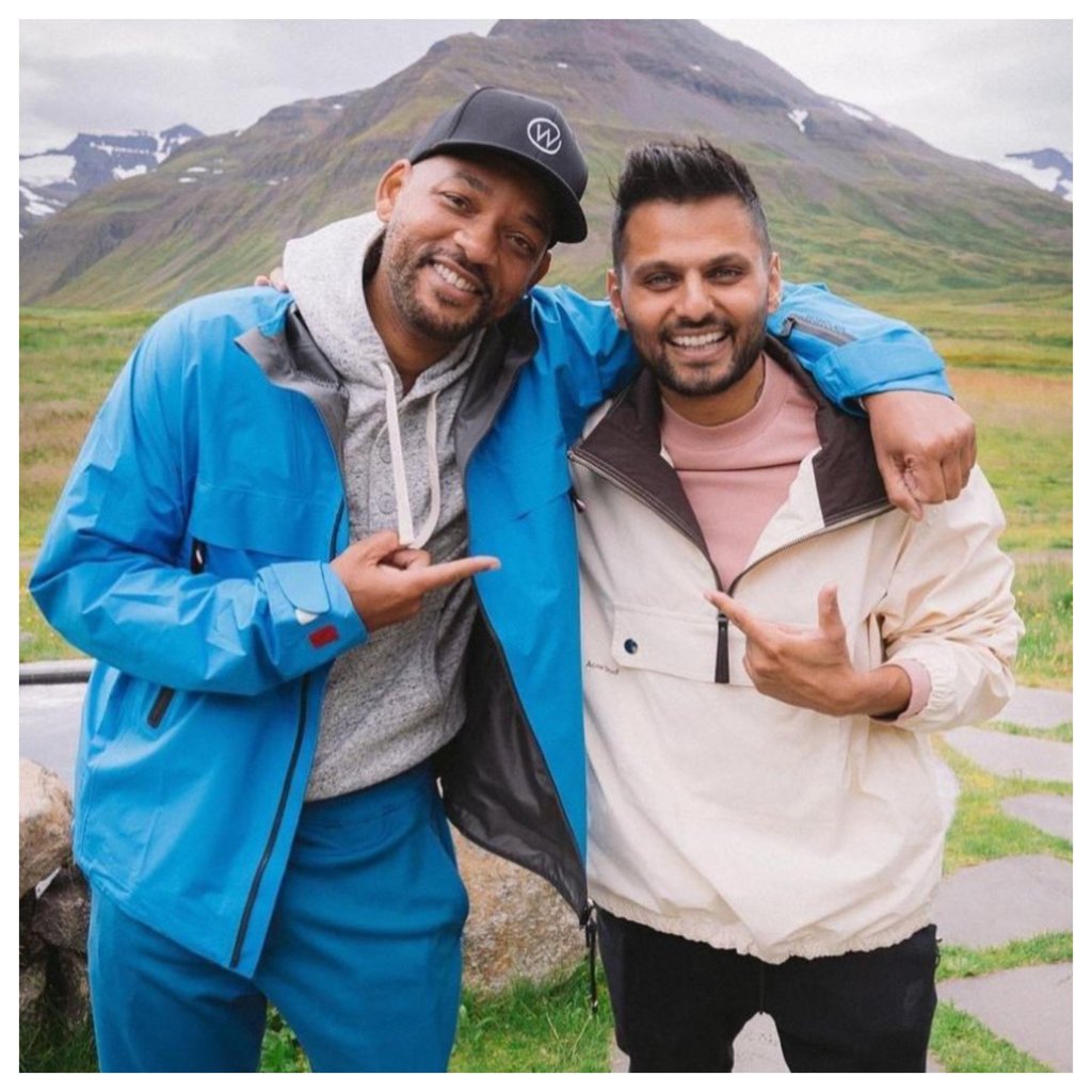 Hollywood star Will Smith and millennial mogul Jay Shetty. Photo: @jayshetty/Instagram