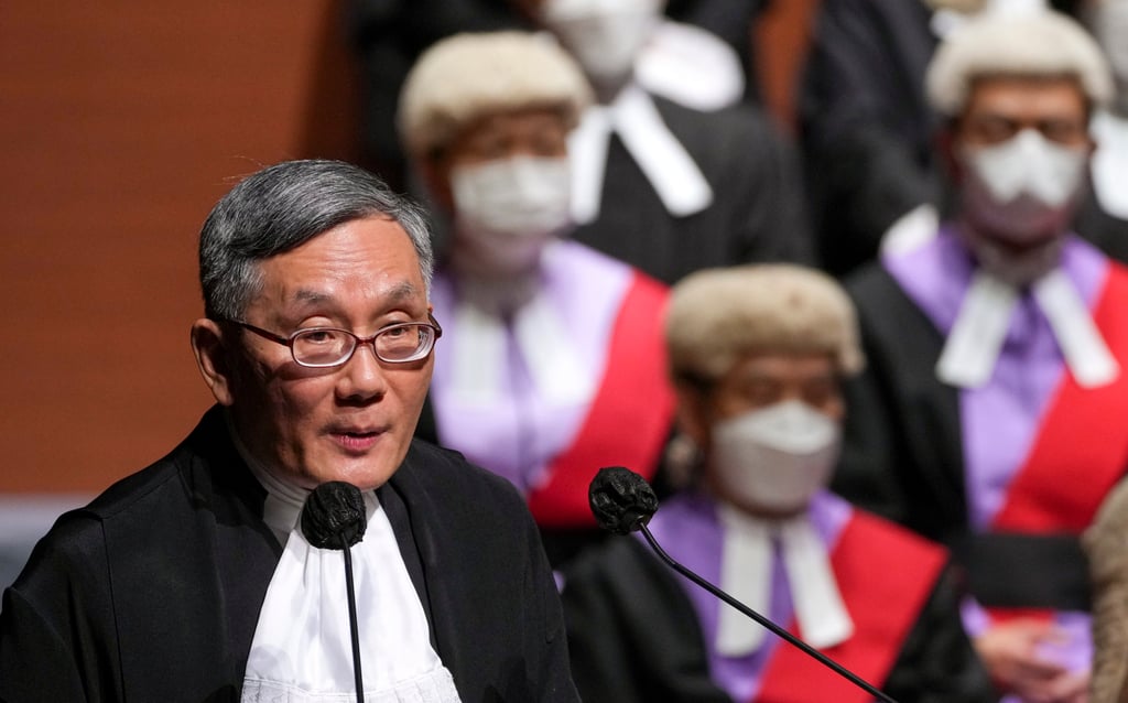 Chief Justice Andrew Cheung says the policy of live broadcasting court hearings is aimed at boosting confidence in the local legal system. Photo: Sam Tsang