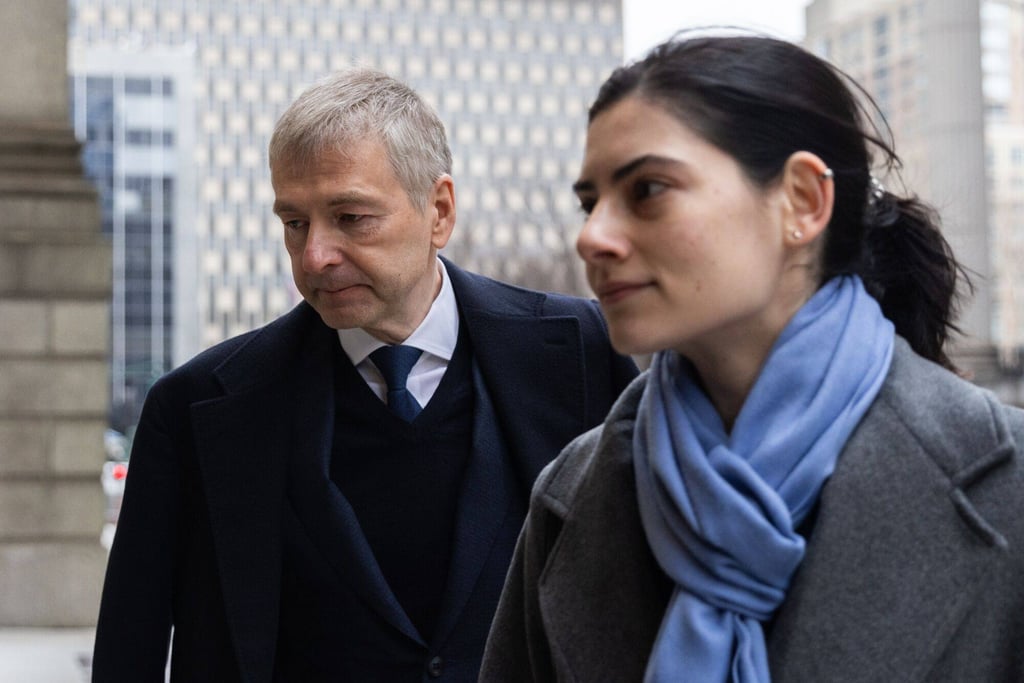 Russian billionaire Dmitry Rybolovlev arrives at court in New York on January 9, 2024. Photo: Bloomberg