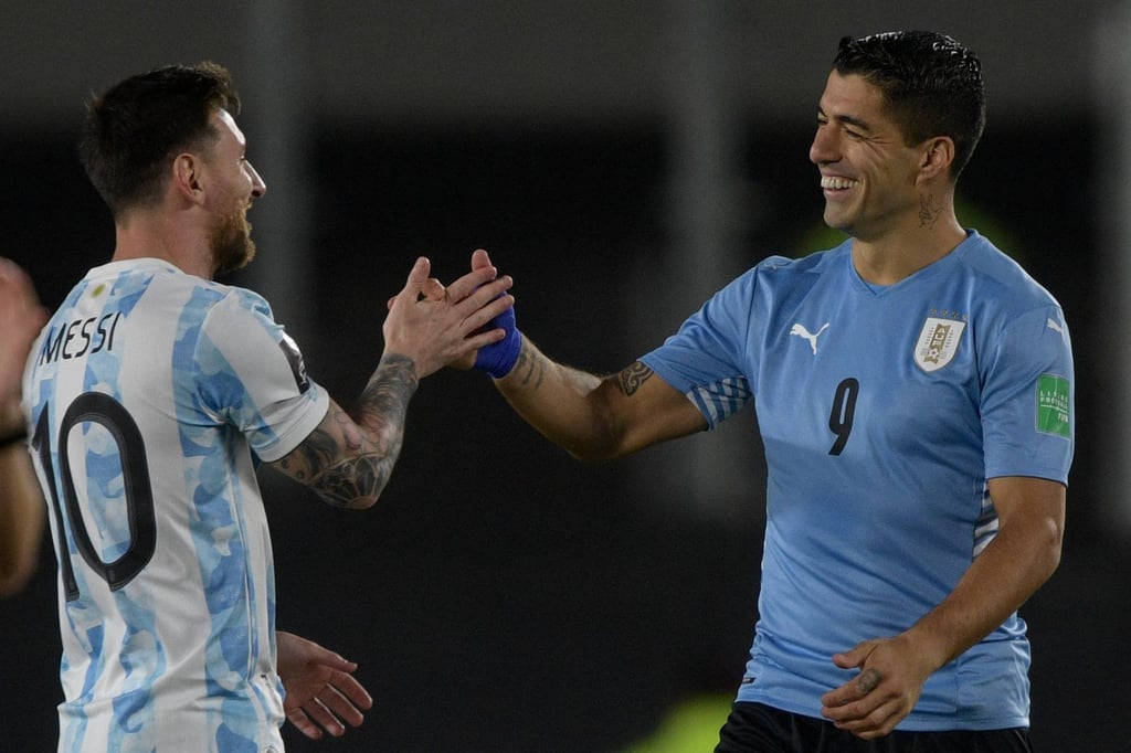 Lionel Messi (left) and Luis Suarez are both expected to be in the Inter Miami squad that visits Hong Kong. Photo: AFP