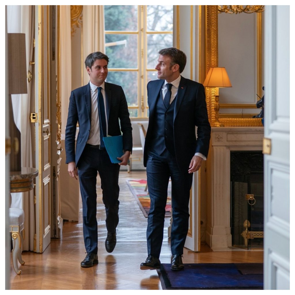 Emmanuel Macron (right) made global headlines this week when he appointed Gabriel Attal as France’s new prime minister. Photo: @emmanuelmacron/Instagram Emmanuel Macron (right) made global headlines this week when he appointed Gabriel Attal as France’s new prime minister. Photo: @emmanuelmacron/Instagram
