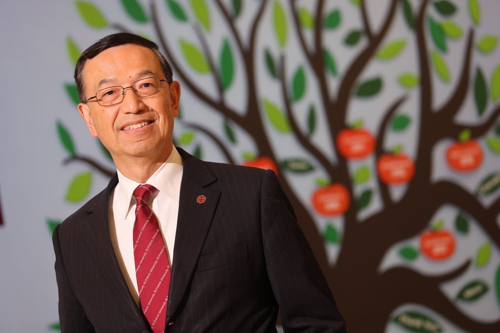Dr Kim Mak, president of Saint Francis University, says he hopes private institutions can raise the proportion of students from mainland China, Macau and Taiwan. Photo: May Tse