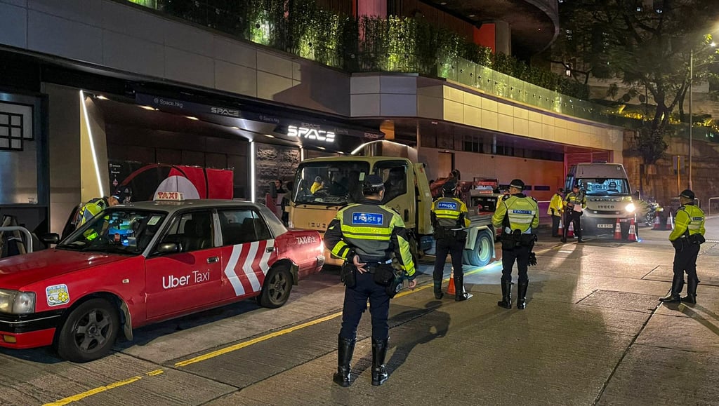 The two-day operation took place in the Lan Kwai Fong nightlife district. Photo: Handout The two-day operation took place in the Lan Kwai Fong nightlife district. Photo: Handout