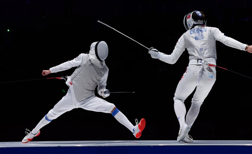 Cheung Ka-long (right) is expected to be Hong Kong’s leading fencing hope at this year’s Olympics. Photo: Xinhua