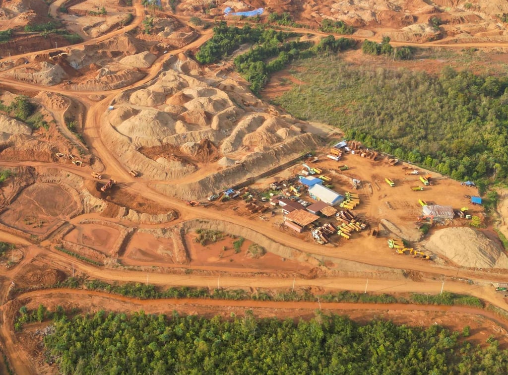 Aerial view of PT. Indonesia Morowali Industrial Park (IMIP), one of the largest nickel producers in Konawe Utara. Photo: AP