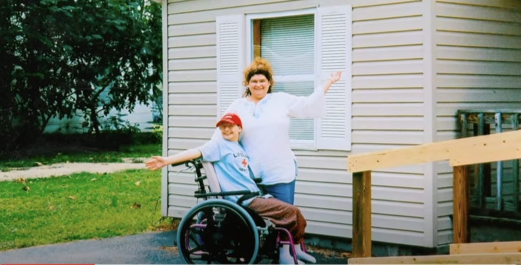 Gypsy Rose Blanchard shared a bed with her mother, who also shaved her head. Photo: HBO Docs