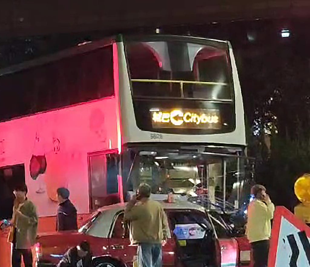 Ho and a female passenger, 47, died after the taxi they were in collided with a Citybus double-decker at the intersection of Harbour Road and Fleming Road. Photo: Handout Ho and a female passenger, 47, died after the taxi they were in collided with a Citybus double-decker at the intersection of Harbour Road and Fleming Road. Photo: Handout