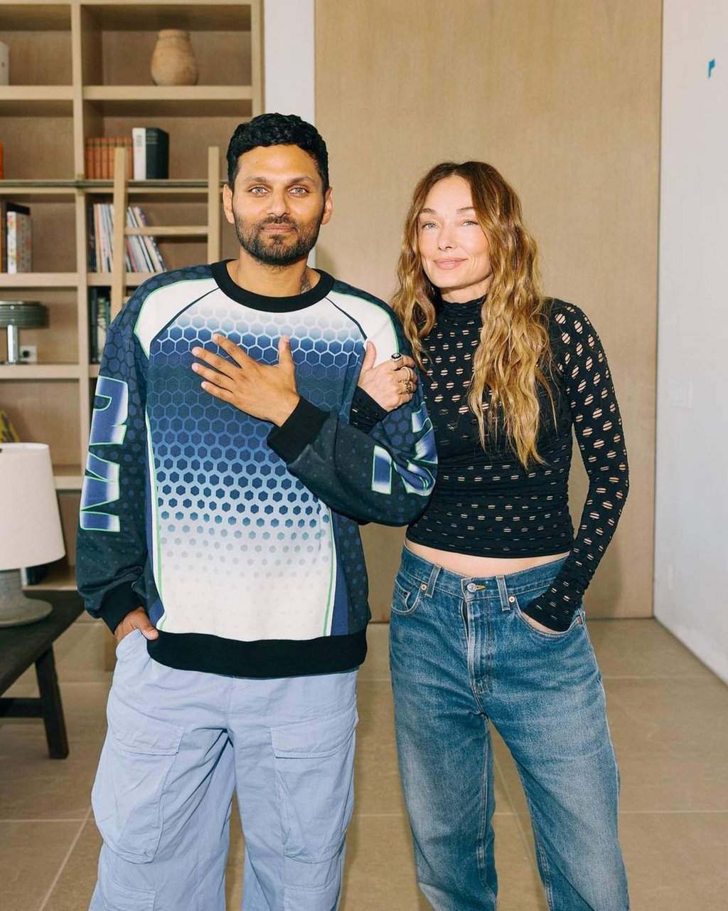 Kelly Wearstler and Jay Shetty. Photo: Handout