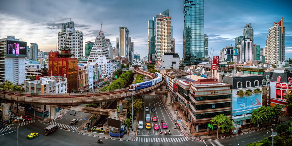 Downtown Bangkok can be a pretty hectic place. Photo: Shutterstock Downtown Bangkok can be a pretty hectic place. Photo: Shutterstock