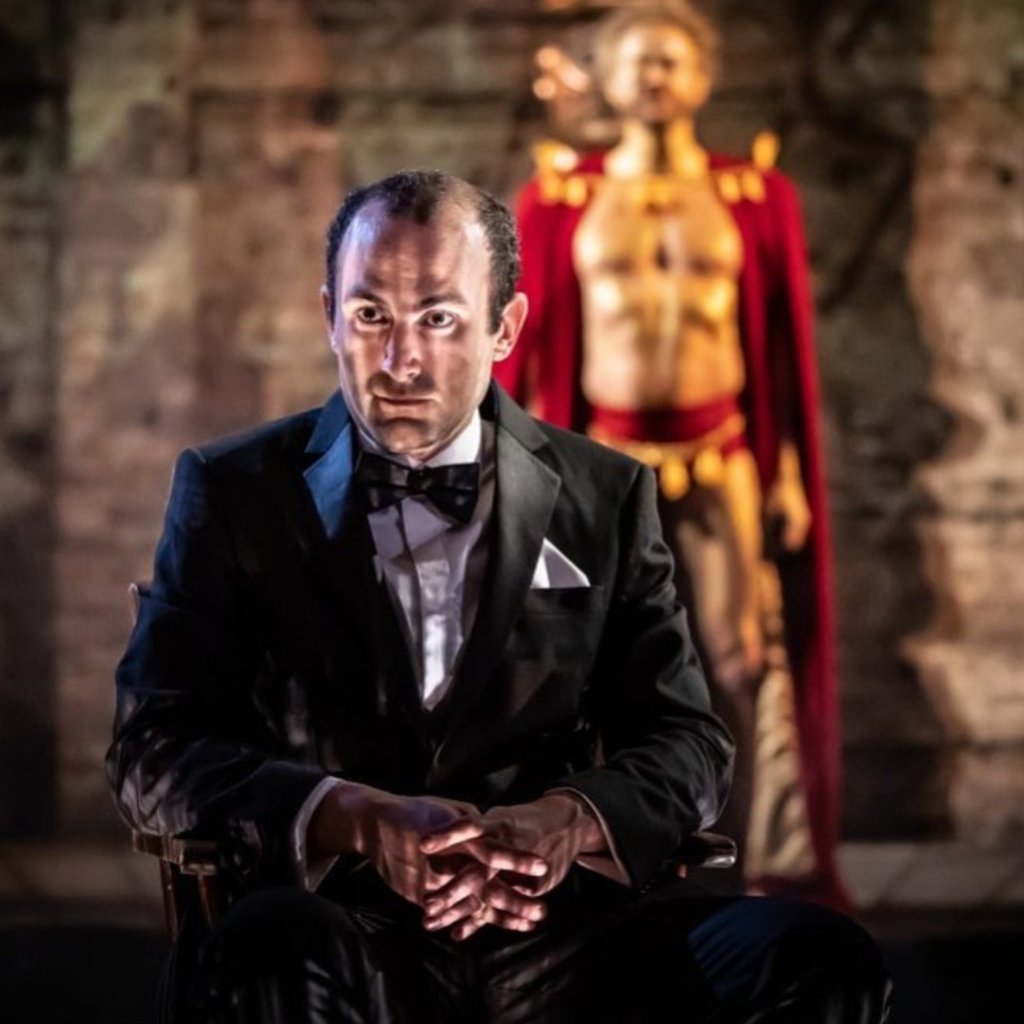 Khalid Abdalla starring in the political play Shipwreck. Photo: @k.ab81/Instagram