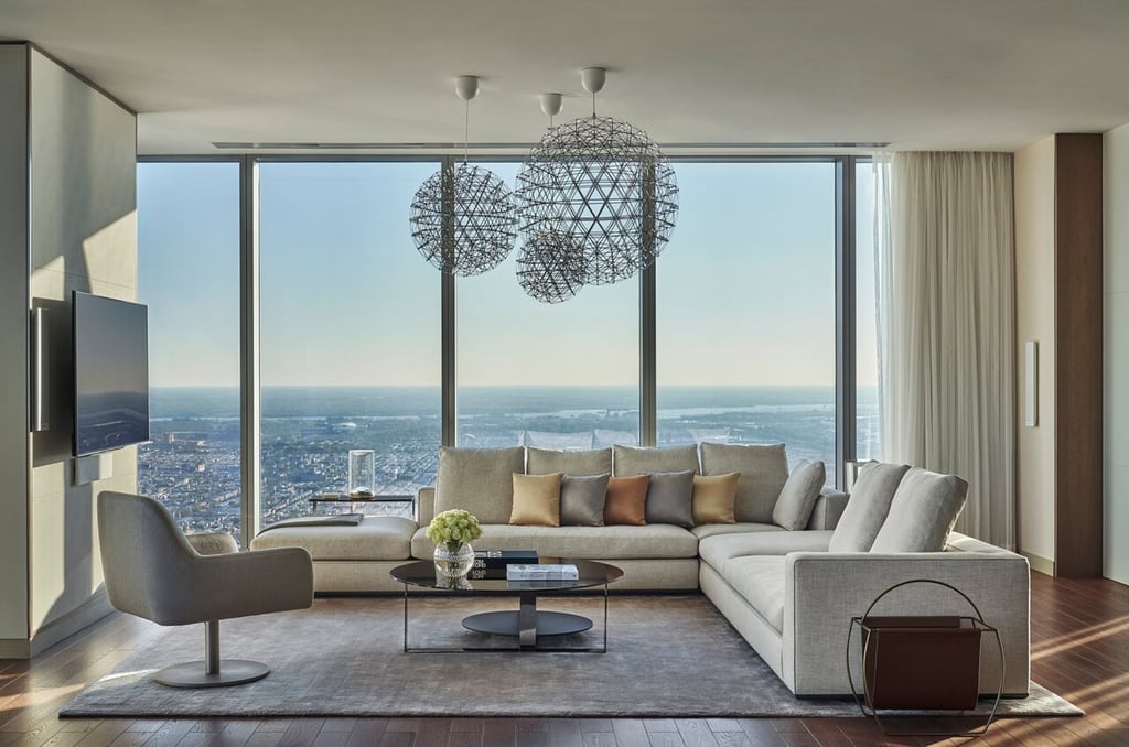 The Presidential Suite at the Four Seasons Hotel Philadelphia at Comcast Center The Presidential Suite at the Four Seasons Hotel Philadelphia at Comcast Center