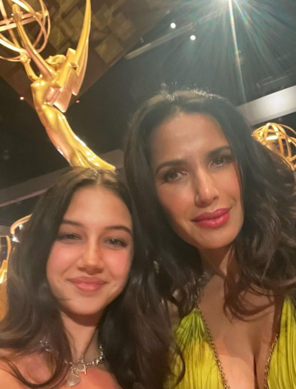 Padma Lakshmi and her daughter Krishna got all dressed up for The Emmy Awards. Photo: @padmalakshmi/Instagram