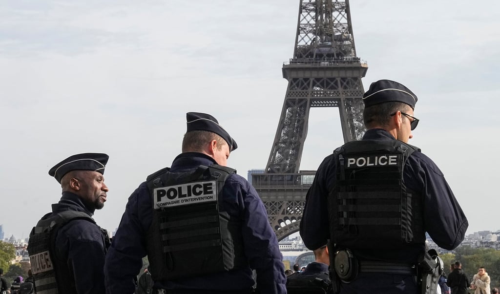 Police officers patrolling in Paris in October. Photo: AP