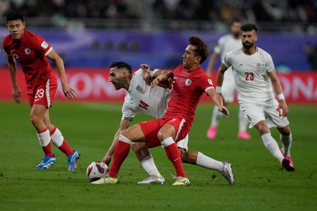 The outstanding Wu Chun-ming got through an enormous amount of work in Hong Kong’s midfield. Photo: AP