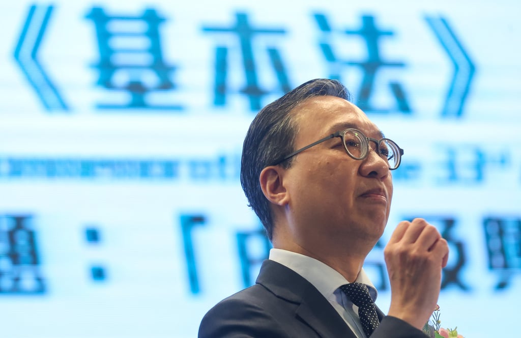Secretary for Justice Paul Lam has stressed that authorities are keen to make sure that the home-grown national security law will be ‘compatible’ with the existing one imposed by Beijing in 2020. Photo: Edmond So Secretary for Justice Paul Lam has stressed that authorities are keen to make sure that the home-grown national security law will be ‘compatible’ with the existing one imposed by Beijing in 2020. Photo: Edmond So