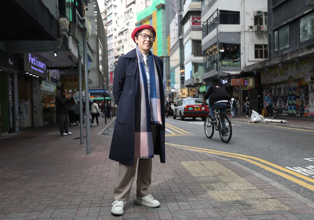 Sharifa Leung in Causeway Bay. She is the founder of Hani Halal, a food products supply business. Photo: Xiaomei Chen