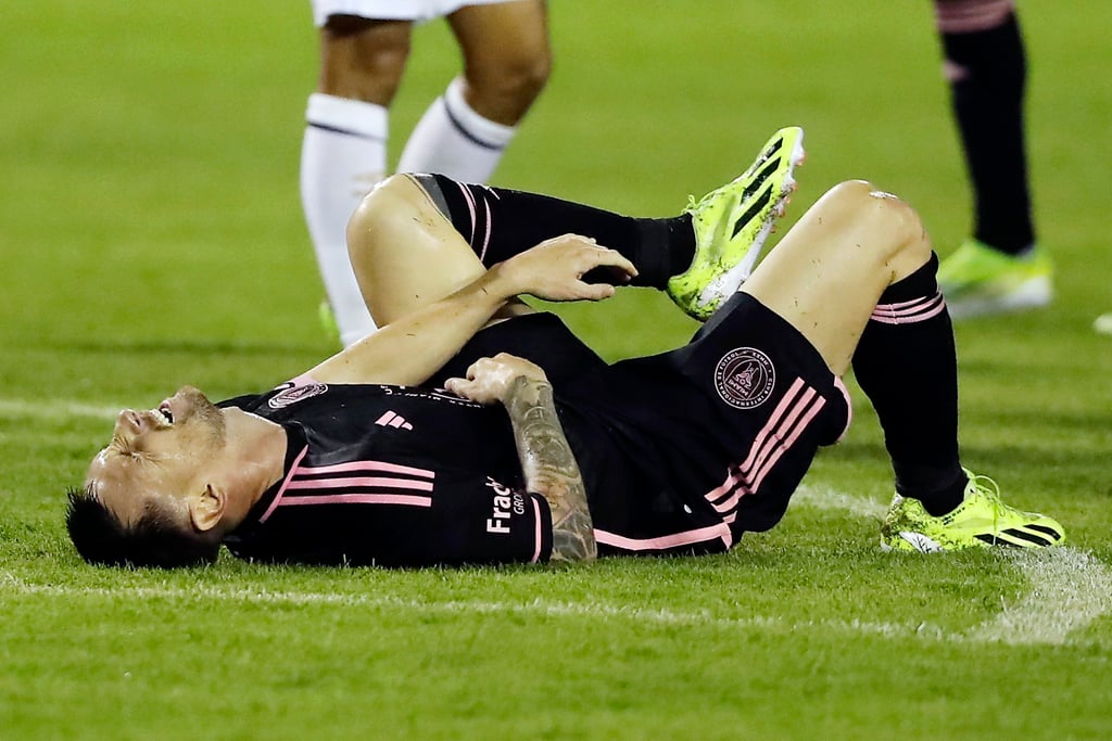 Lionel Messi takes a breather during Inter Miami’s friendly match between away to El Salvador. Photo: EPA-EFE Lionel Messi takes a breather during Inter Miami’s friendly match between away to El Salvador. Photo: EPA-EFE
