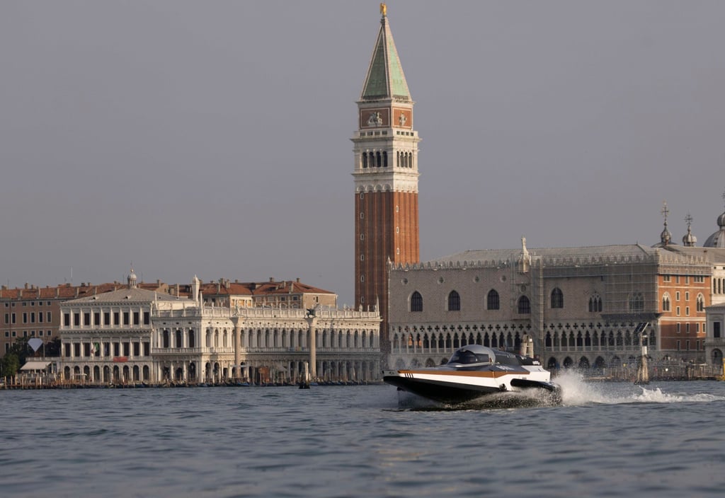 E1 Series RaceBird testing in Venice. Photo: E1 Series E1 Series RaceBird testing in Venice. Photo: E1 Series