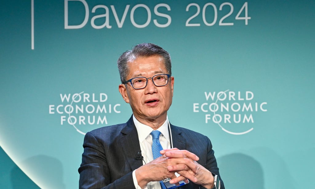 Financial Secretary Paul Chan has said many business leaders at Davos were not optimistic about global economic prospects over the next two years. Photo: Handout Financial Secretary Paul Chan has said many business leaders at Davos were not optimistic about global economic prospects over the next two years. Photo: Handout