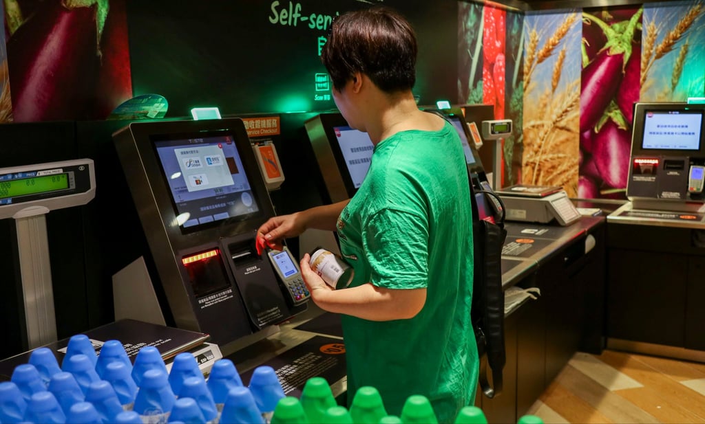 Dmall promises that its end-to-end retail operating system’s use of AI means its inventory management ensures customers will almost never find an item they want is unavailable on supermarket shelves. Photo: SCMP/Roy Issa Dmall promises that its end-to-end retail operating system’s use of AI means its inventory management ensures customers will almost never find an item they want is unavailable on supermarket shelves. Photo: SCMP/Roy Issa