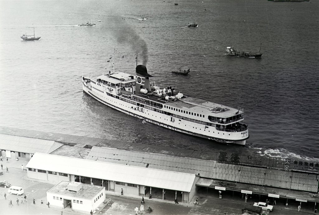 A coastal vessel leaves Macau ferry pier in March, 1968. Photo: SCMP A coastal vessel leaves Macau ferry pier in March, 1968. Photo: SCMP