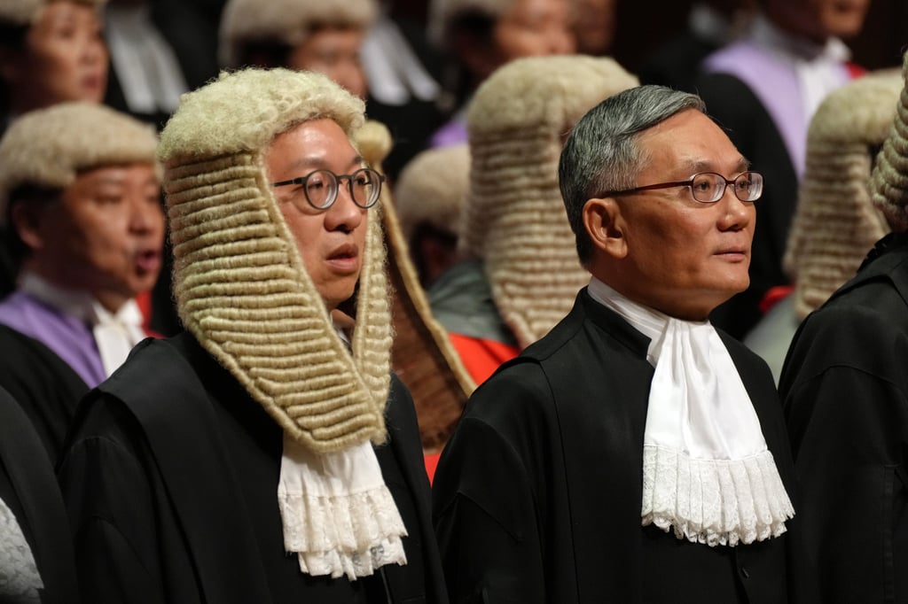 (From left) Secretary for Justice Paul Lam and Chief Justice Andrew Cheung at City Hall help to mark the start of the legal year. Photo: Elson Li (From left) Secretary for Justice Paul Lam and Chief Justice Andrew Cheung at City Hall help to mark the start of the legal year. Photo: Elson Li