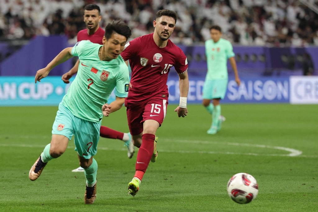 Wu Lei and his colleagues again lacked a cutting edge at Khalifa International Stadium on Monday. Photo: AFP Wu Lei and his colleagues again lacked a cutting edge at Khalifa International Stadium on Monday. Photo: AFP