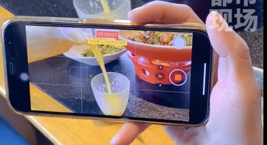 The man is so addicted to sharing moments in his daily life online that he sometimes posts photos 10 times a day. Photo: Douyin The man is so addicted to sharing moments in his daily life online that he sometimes posts photos 10 times a day. Photo: Douyin