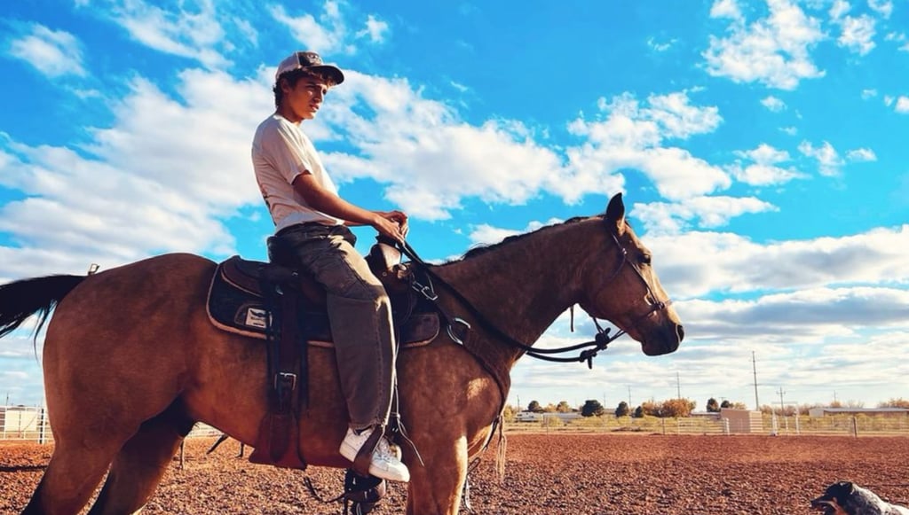 Levi McConaughey makes the perfect cowboy, just like his famous dad. Photo: @levimcconaughey/Instagram