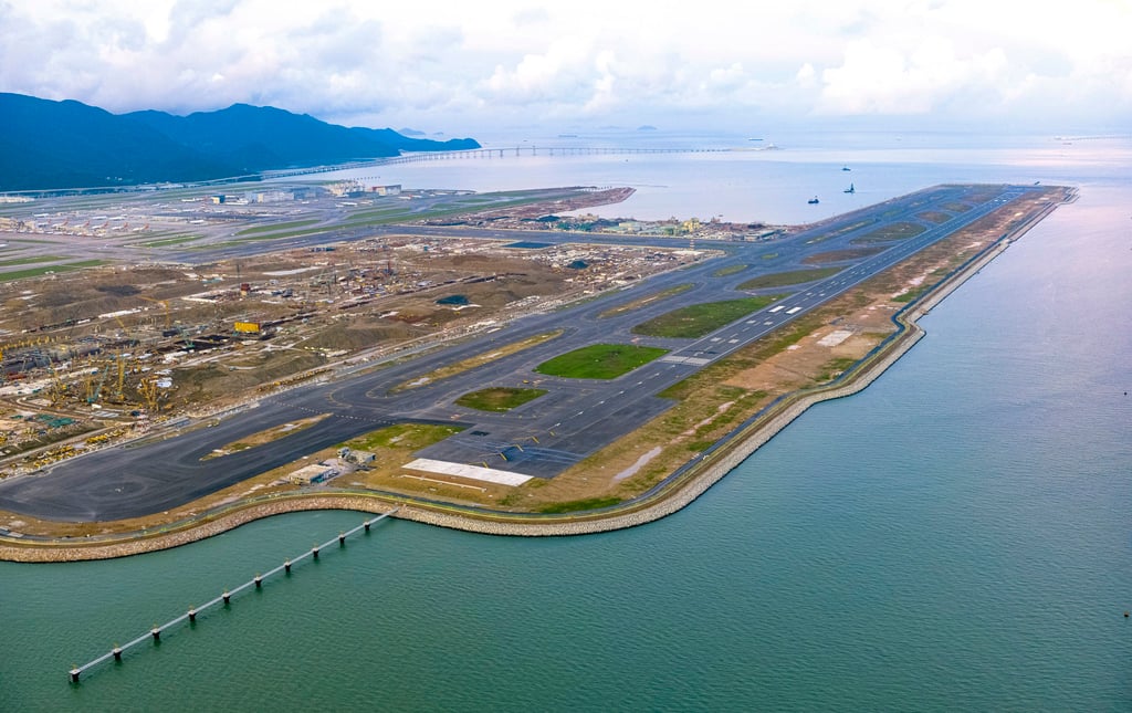 A view of the thord runway, formally known as the North Runway, at Hong Kong International Airport. Photo: Handout