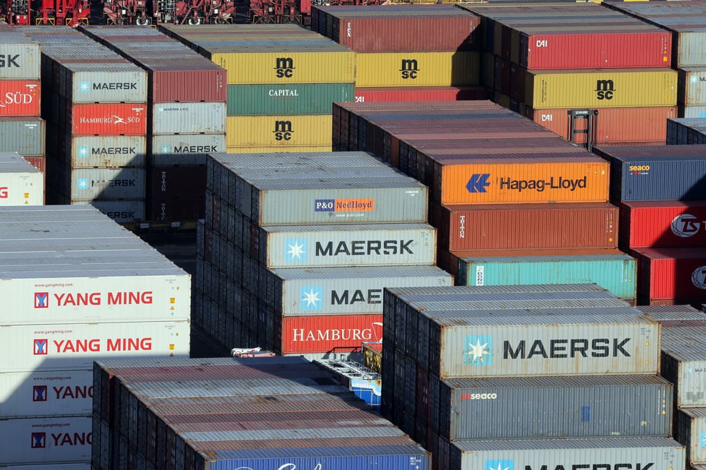 The Kwai Chung Container Terminals. The 7.8 per cent decline for 2023 was still slightly better than the 8.6 per cent drop recorded in 2022 when Hong Kong was in the grip of the Covid-19 pandemic. Photo: Jelly Tse The Kwai Chung Container Terminals. The 7.8 per cent decline for 2023 was still slightly better than the 8.6 per cent drop recorded in 2022 when Hong Kong was in the grip of the Covid-19 pandemic. Photo: Jelly Tse