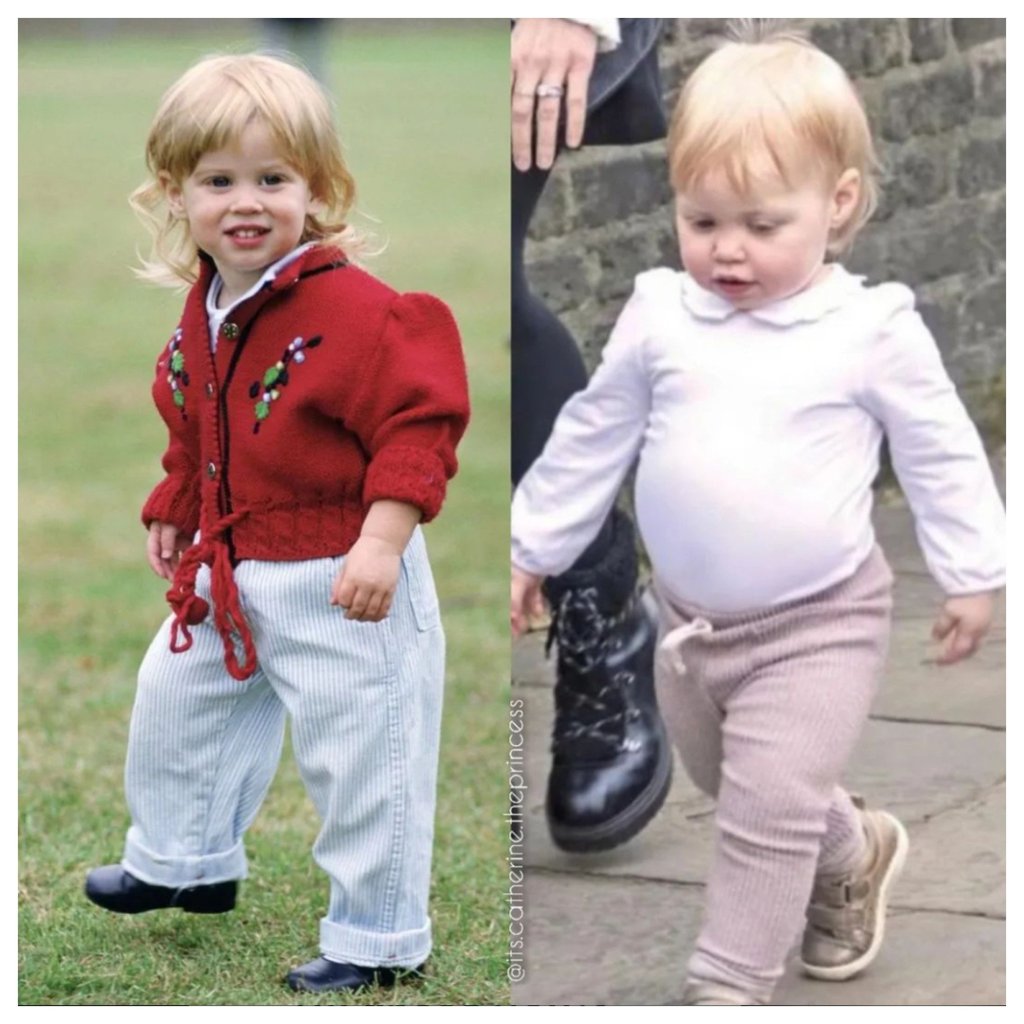 A young Princess Beatrice (left) was just as cute and strawberry blonde as her own daughter, Sienna Elizabeth, is now. Photo: @its.catherine.theprincess/Instagram A young Princess Beatrice (left) was just as cute and strawberry blonde as her own daughter, Sienna Elizabeth, is now. Photo: @its.catherine.theprincess/Instagram