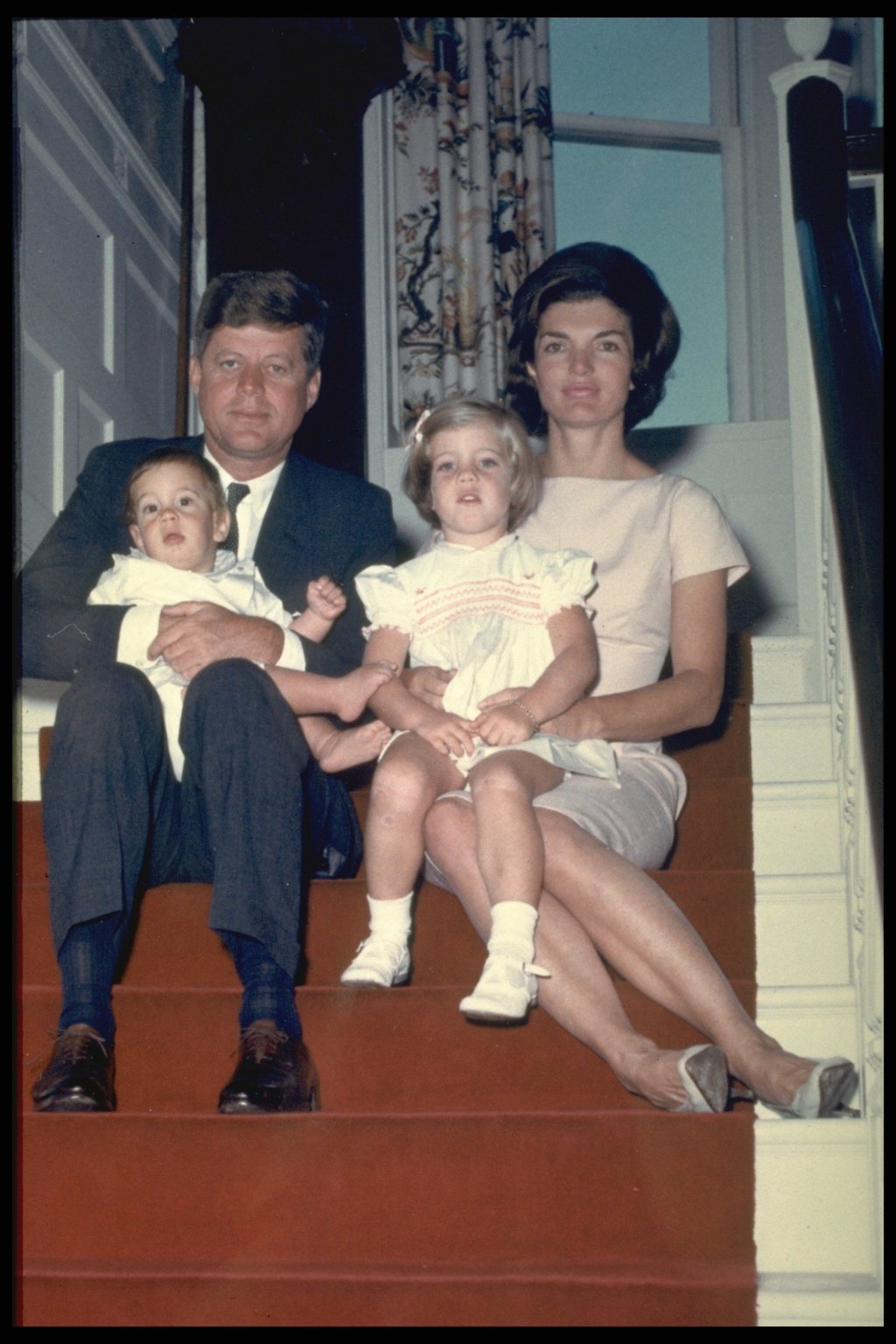JFK and Jackie Kennedy posing with their children in 1961. Photo: Getty Images JFK and Jackie Kennedy posing with their children in 1961. Photo: Getty Images