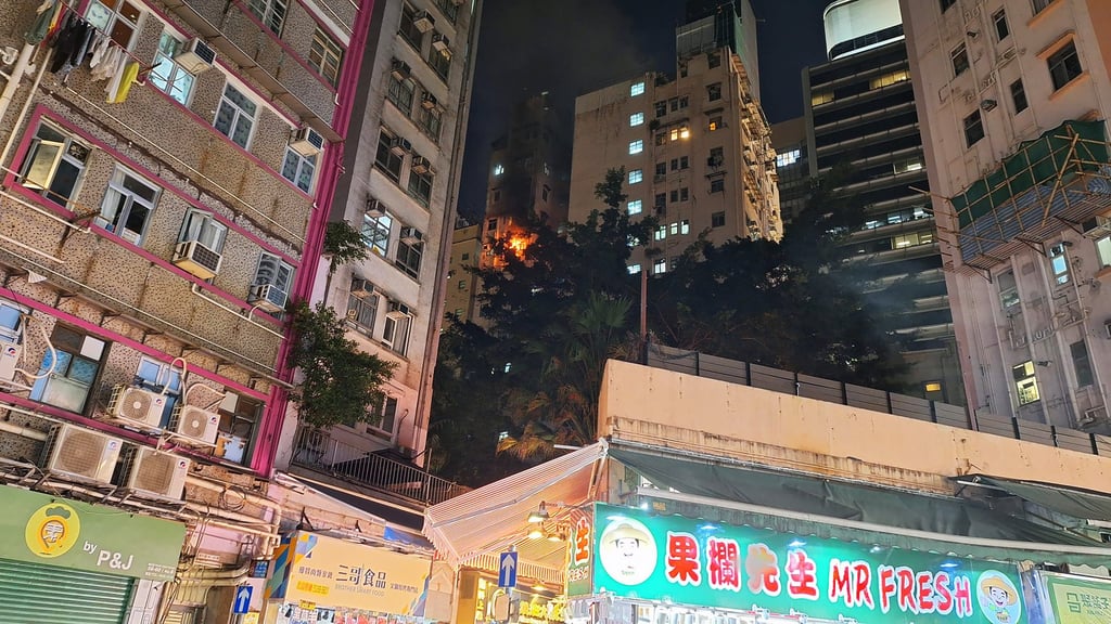 Fierce flames could be seen coming out of the windows. Photo: Handout