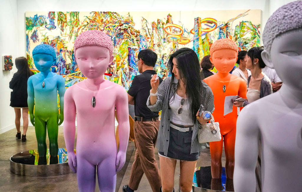 Artwork on display at Art Basel in March 2023. The international fair is among 80 events set to take place in the city this year. Photo: Elson Li Artwork on display at Art Basel in March 2023. The international fair is among 80 events set to take place in the city this year. Photo: Elson Li