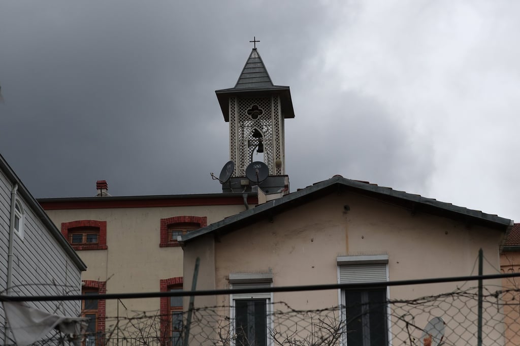 A view of the Santa Maria Church following an attack carried out by two assailants in Istanbul on Sunday. Photo: EPA-EFE A view of the Santa Maria Church following an attack carried out by two assailants in Istanbul on Sunday. Photo: EPA-EFE