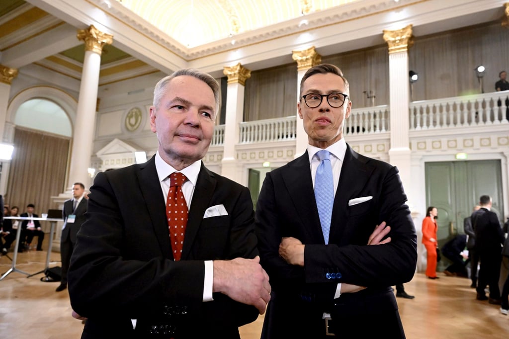 Former foreign minister Pekka Haavisto and former prime minister Alexander Stubb. Photo: AFP