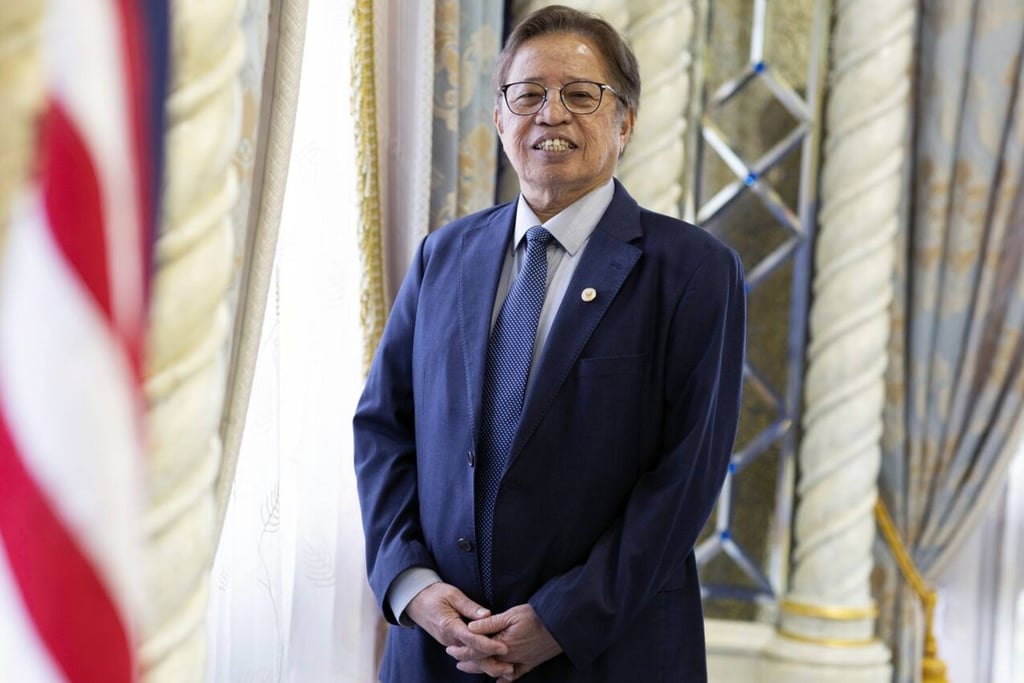Abang Johari Tun Openg threw the support of his state’s ruling coalition, Gabungan Parti Sarawak, behind Anwar when the 2022 elections produced a hung parliament. Photo: Bloomberg