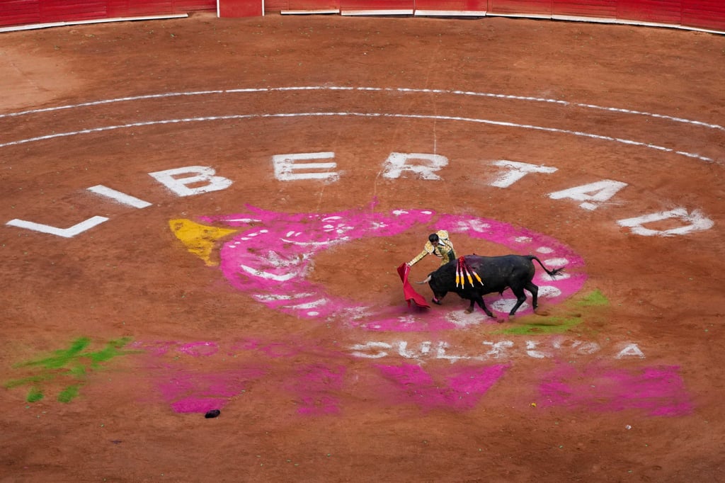 A bullfighter performs at the Plaza Mexico, in Mexico City. Photo: AP A bullfighter performs at the Plaza Mexico, in Mexico City. Photo: AP