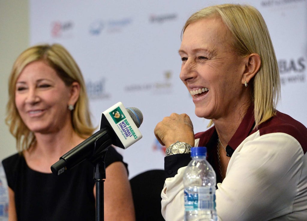 Four-time WTA Finals singles champion Chris Evert (left) and eight-time WTA Finals singles champion Martina Navratilova. Photo: AFP Four-time WTA Finals singles champion Chris Evert (left) and eight-time WTA Finals singles champion Martina Navratilova. Photo: AFP