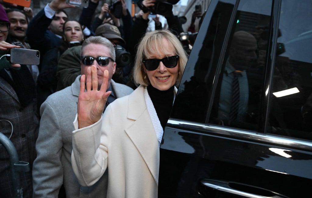 E. Jean Carroll after the verdict in her defamation case against Donald Trump. Photo: AFP