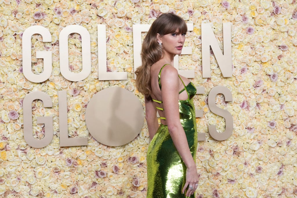 Taylor Swift’s divisive red carpet style, as she arrives at the 81st Golden Globe Awards earlier this month. Photo: Invision/AP Taylor Swift’s divisive red carpet style, as she arrives at the 81st Golden Globe Awards earlier this month. Photo: Invision/AP