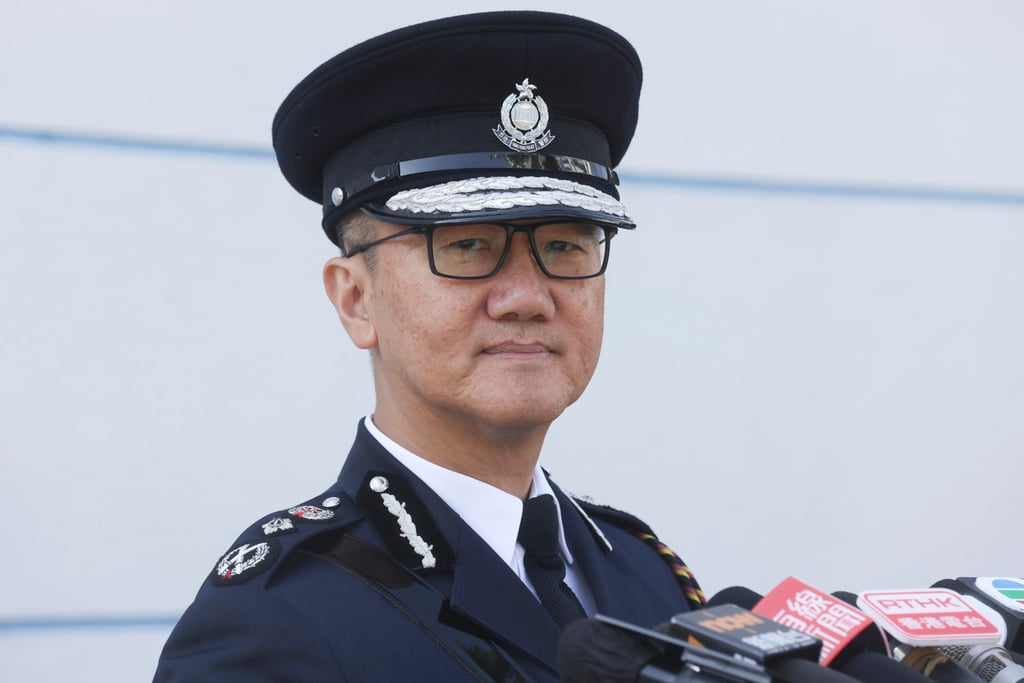 Police Commissioner Raymond Siu says the base of comparison for traditional crime was low given there were fewer crimes when the city was locked down due to the pandemic. Photo: Jonathan Wong Police Commissioner Raymond Siu says the base of comparison for traditional crime was low given there were fewer crimes when the city was locked down due to the pandemic. Photo: Jonathan Wong