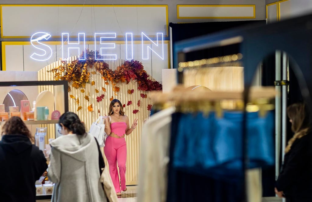 A Shein pop-up store in Ontario, California. Photo: Los Angeles Times/TNS