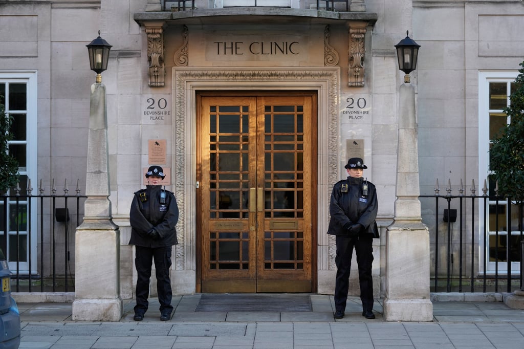 The London Clinic where King Charles and Kate, Princess of Wales, were both patients. Photo: AP The London Clinic where King Charles and Kate, Princess of Wales, were both patients. Photo: AP