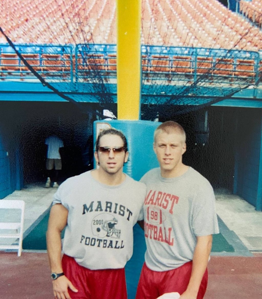 Sean Stellato (left), Tommy DeVito’s agent, in his youth. Photo: @seanstellatoses/Instagram