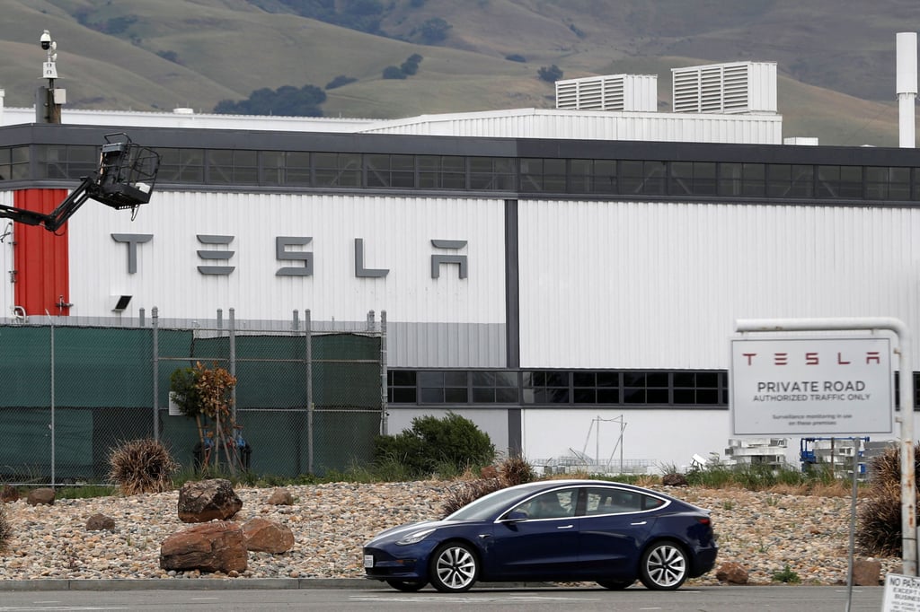 A Tesla vehicle factory in Fremont, California. Photo: Reuters A Tesla vehicle factory in Fremont, California. Photo: Reuters