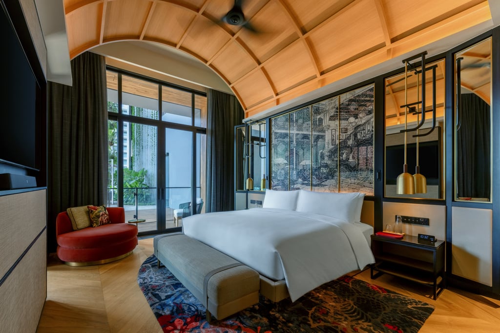 The Terrific Swiftie package, priced at S$8,989 (US$6,700) – of course – includes a four-day, three-night stay in Artyzen Singapore’s Terrace Suite, which opens out into its own private garden. Not pictured: Taylor Swift-themed decorations. Photo: Handout