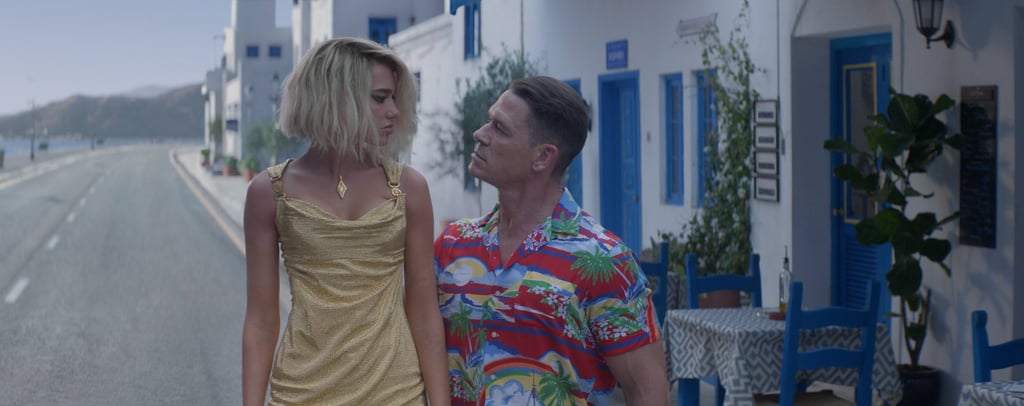 Dua Lipa and John Cena in a still from “Argylle”.