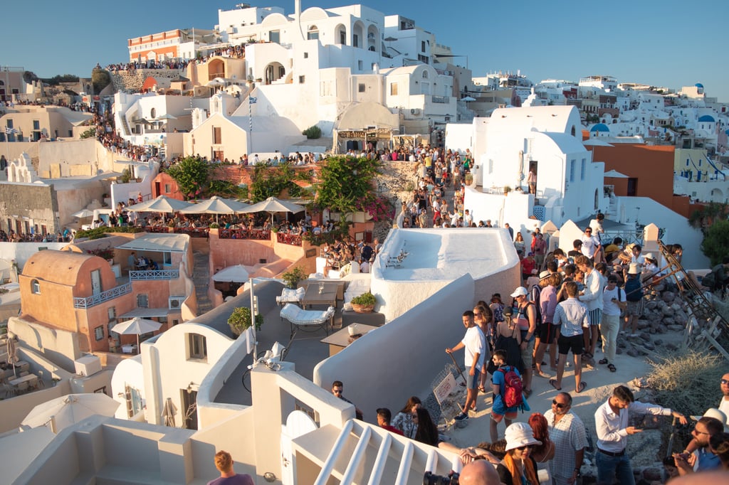 Santorini in 2019. Projections all point towards 2024 being Greek tourism’s best year. Photo: Shutterstock